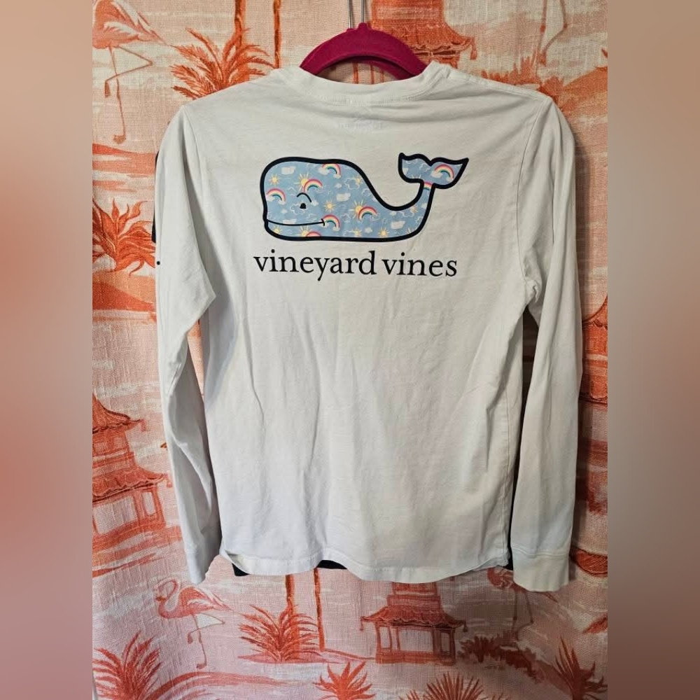 Vineyard Vines Kids' White Long Sleeve Shirt